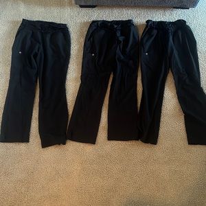 Black Dry Fit Scrub Pants
